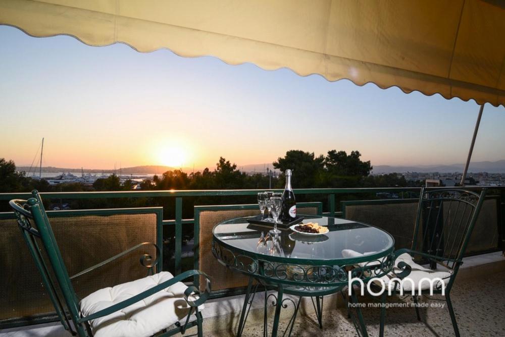 95M² Homm Spectacular Flisvos Marina Sea View Flat Leilighet Athen Eksteriør bilde