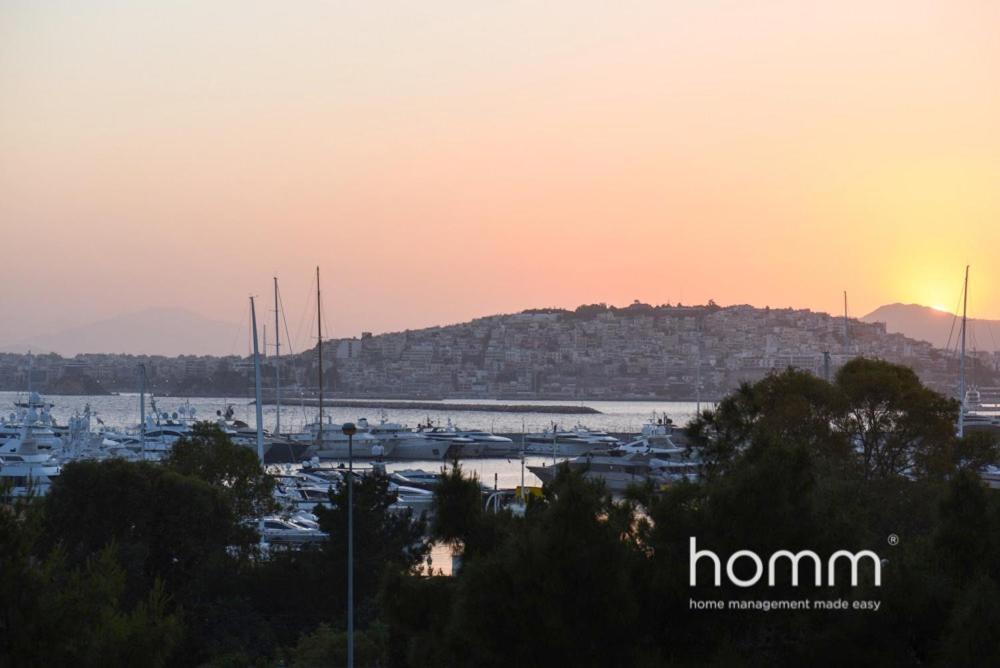 95M² Homm Spectacular Flisvos Marina Sea View Flat Leilighet Athen Eksteriør bilde